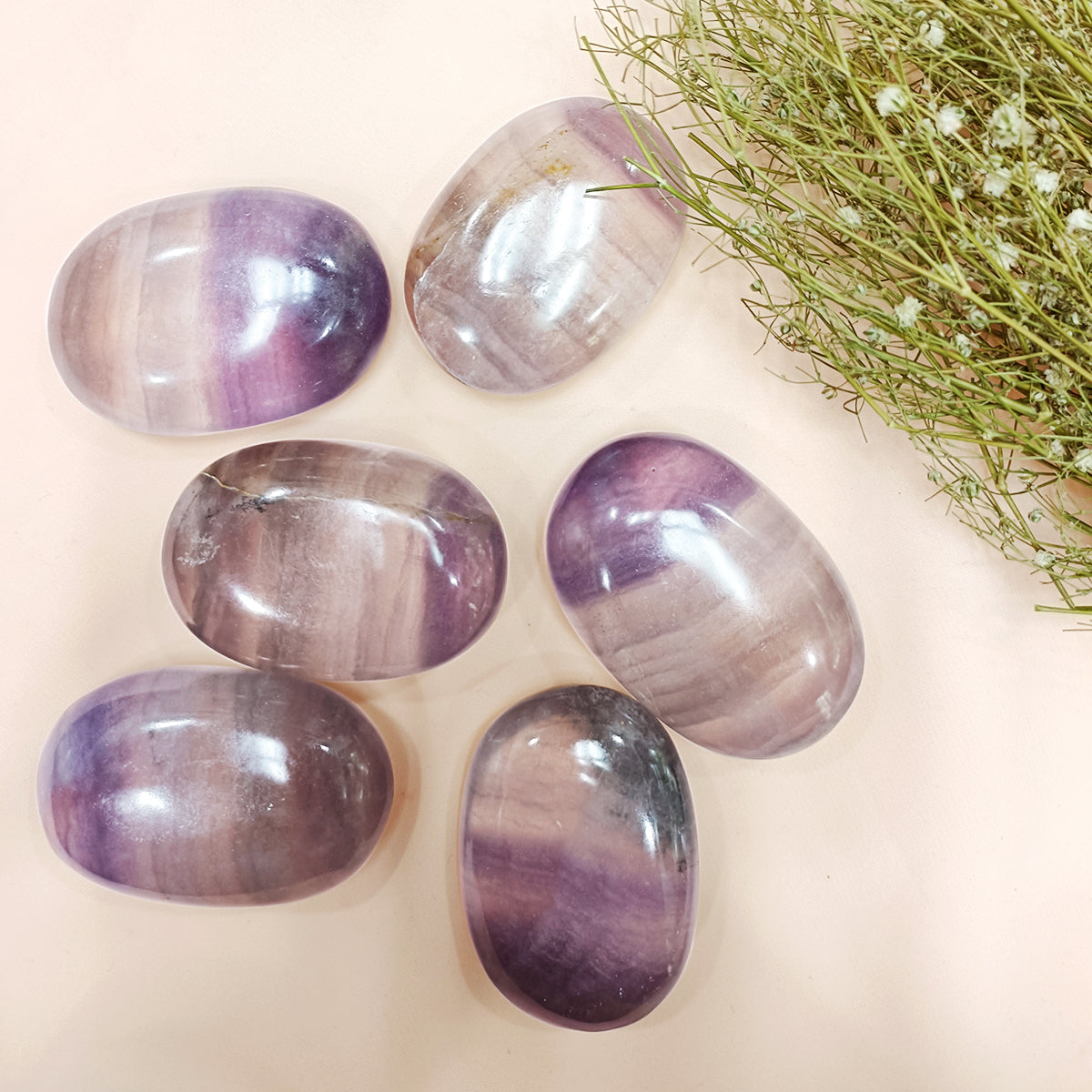 Fluorite Palm Stone