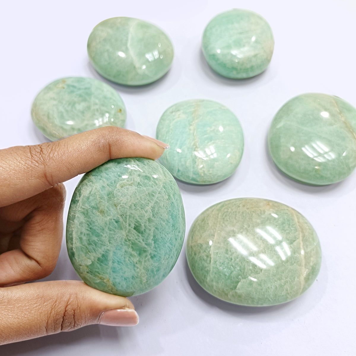 Amazonite Palm Stone