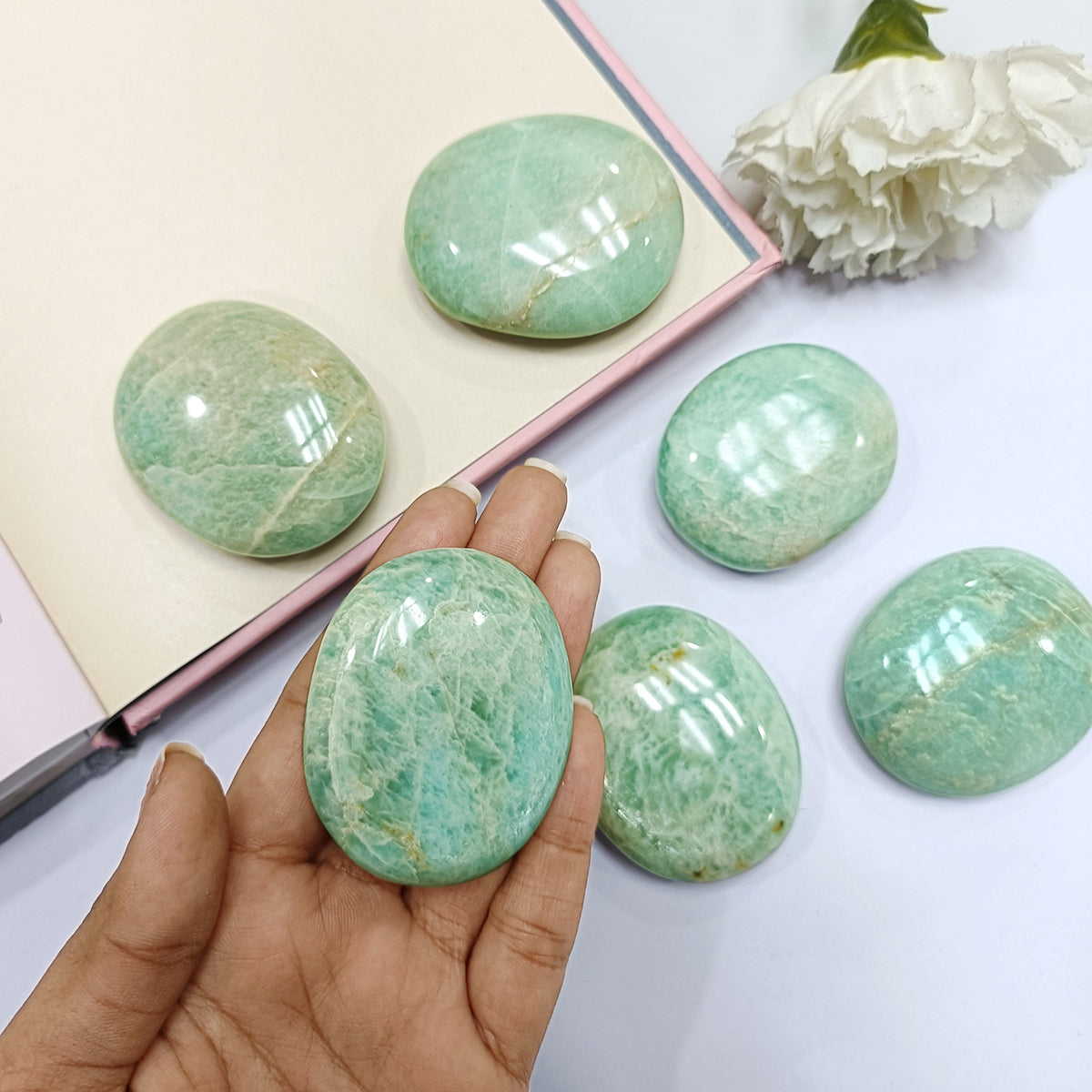 Amazonite Palm Stone