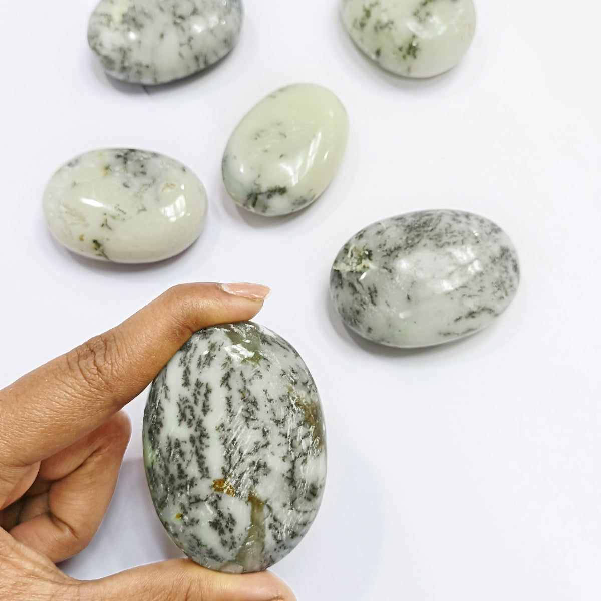 Dendrite Palm Stone