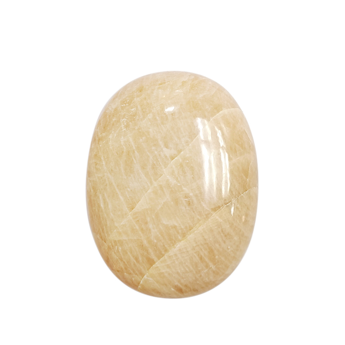 Peach Moonstone Plam Stone