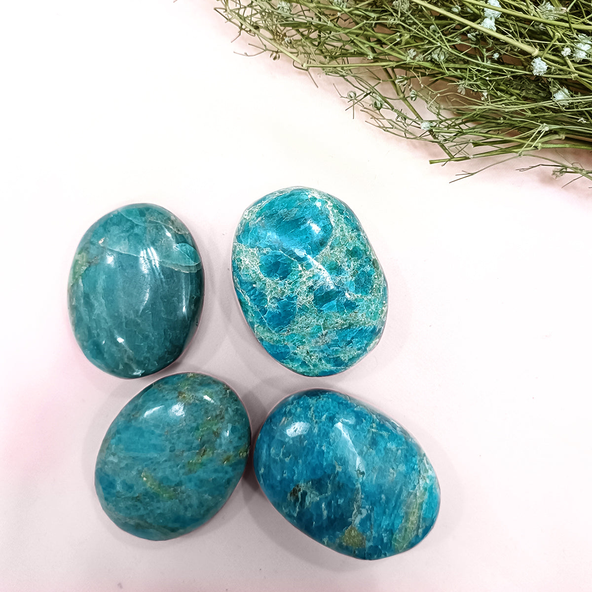 Blue Apatite Palm Stone