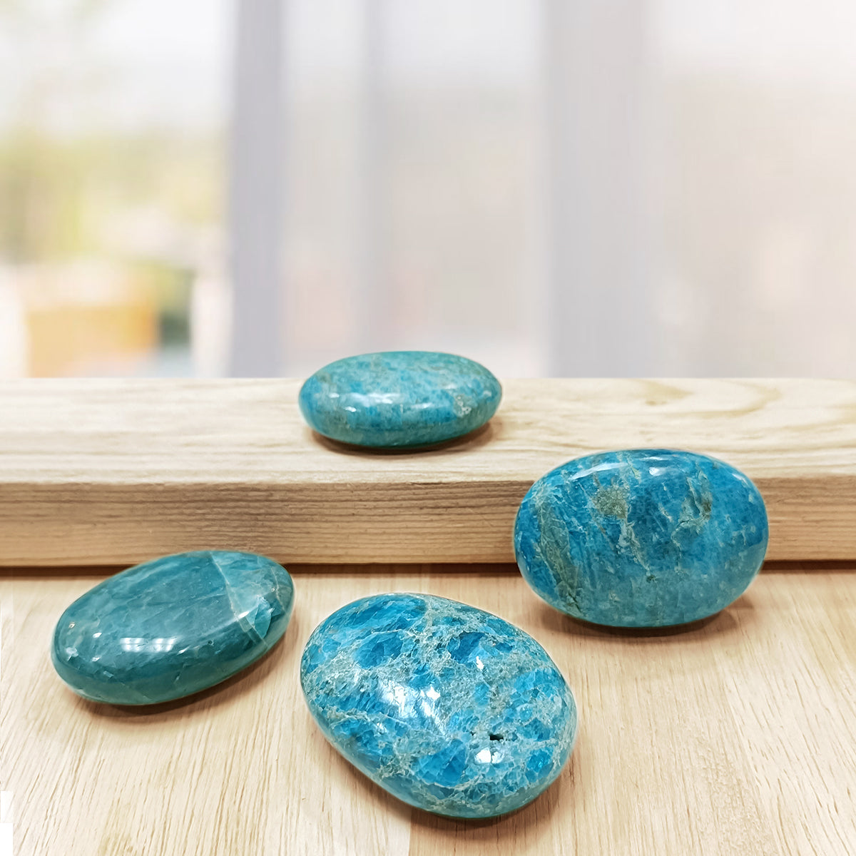 Blue Apatite Palm Stone