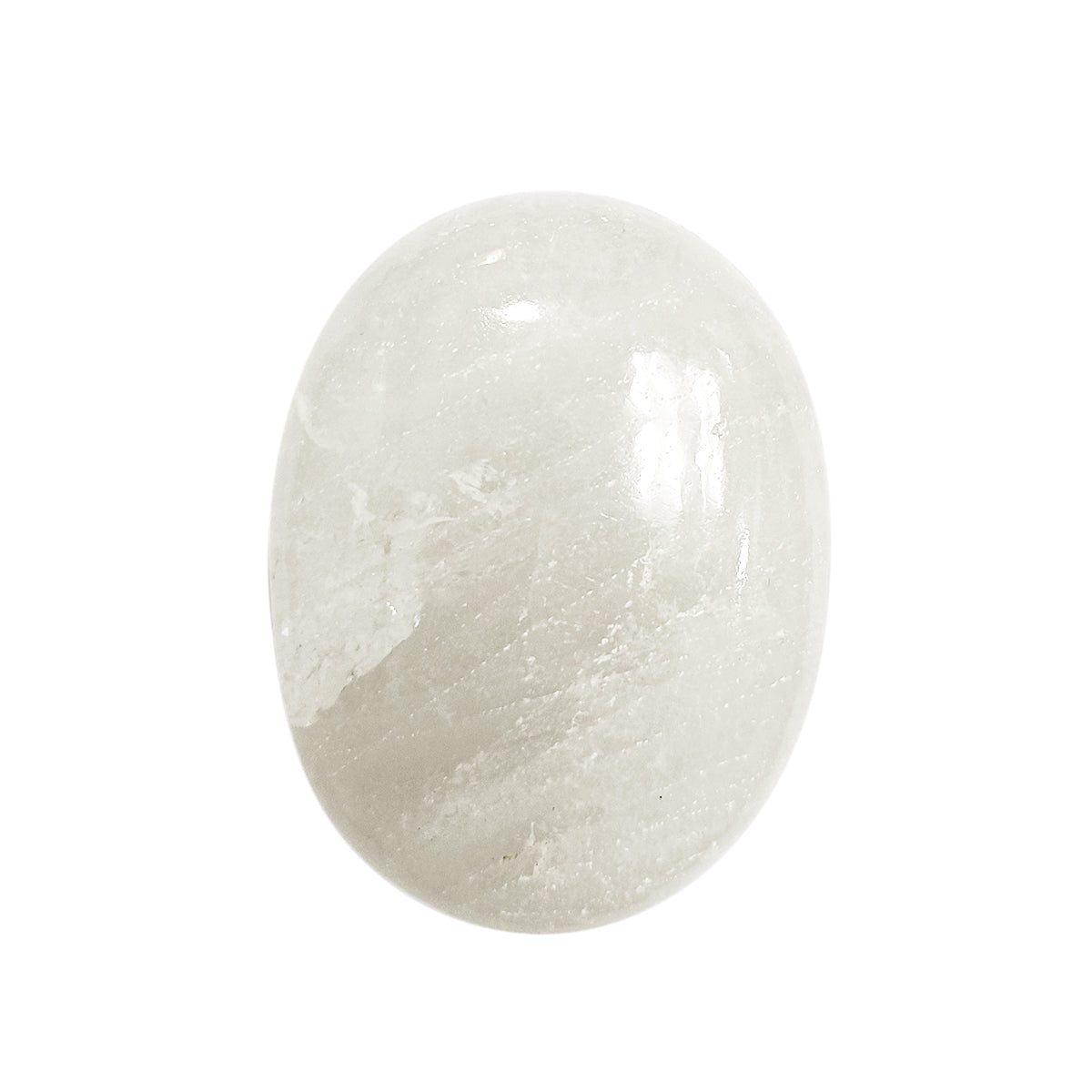 Milky Quartz Plam Stone