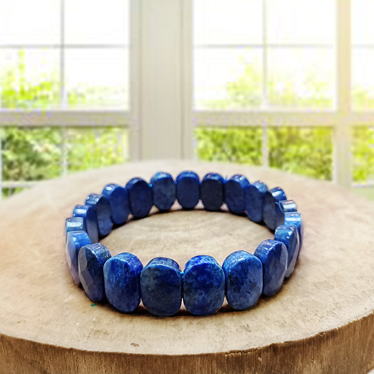 Lapis Oval Faceted Bracelet