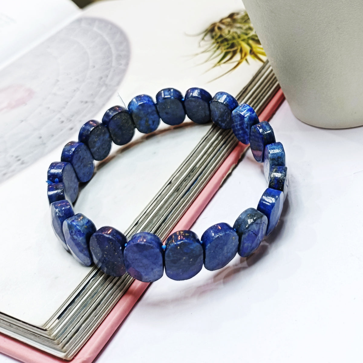 Lapis Oval Faceted Bracelet