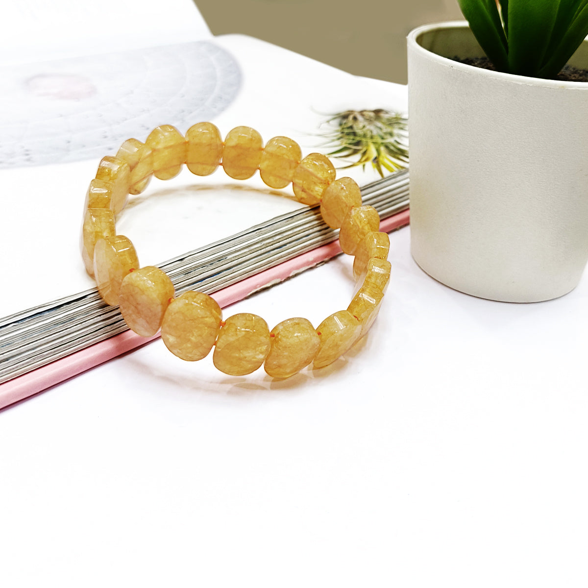 Citrine Oval Faceted Bracelet