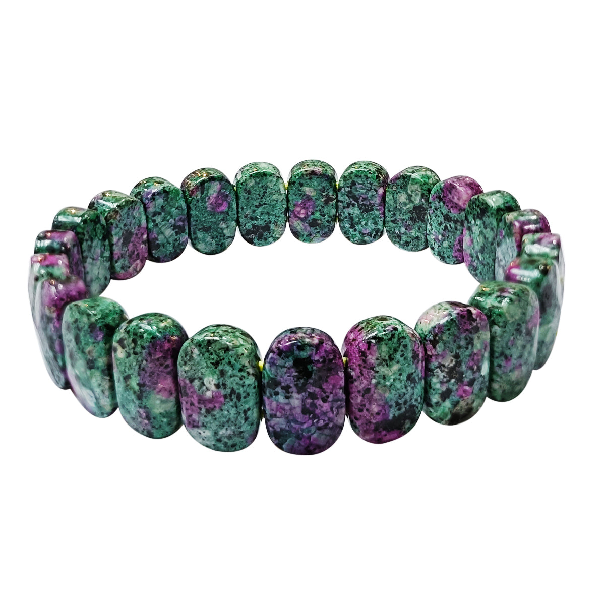 Ruby Zoisite Oval Faceted Bracelet