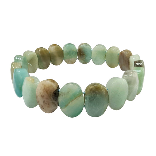 Amazonite Oval Faceted Bracelet