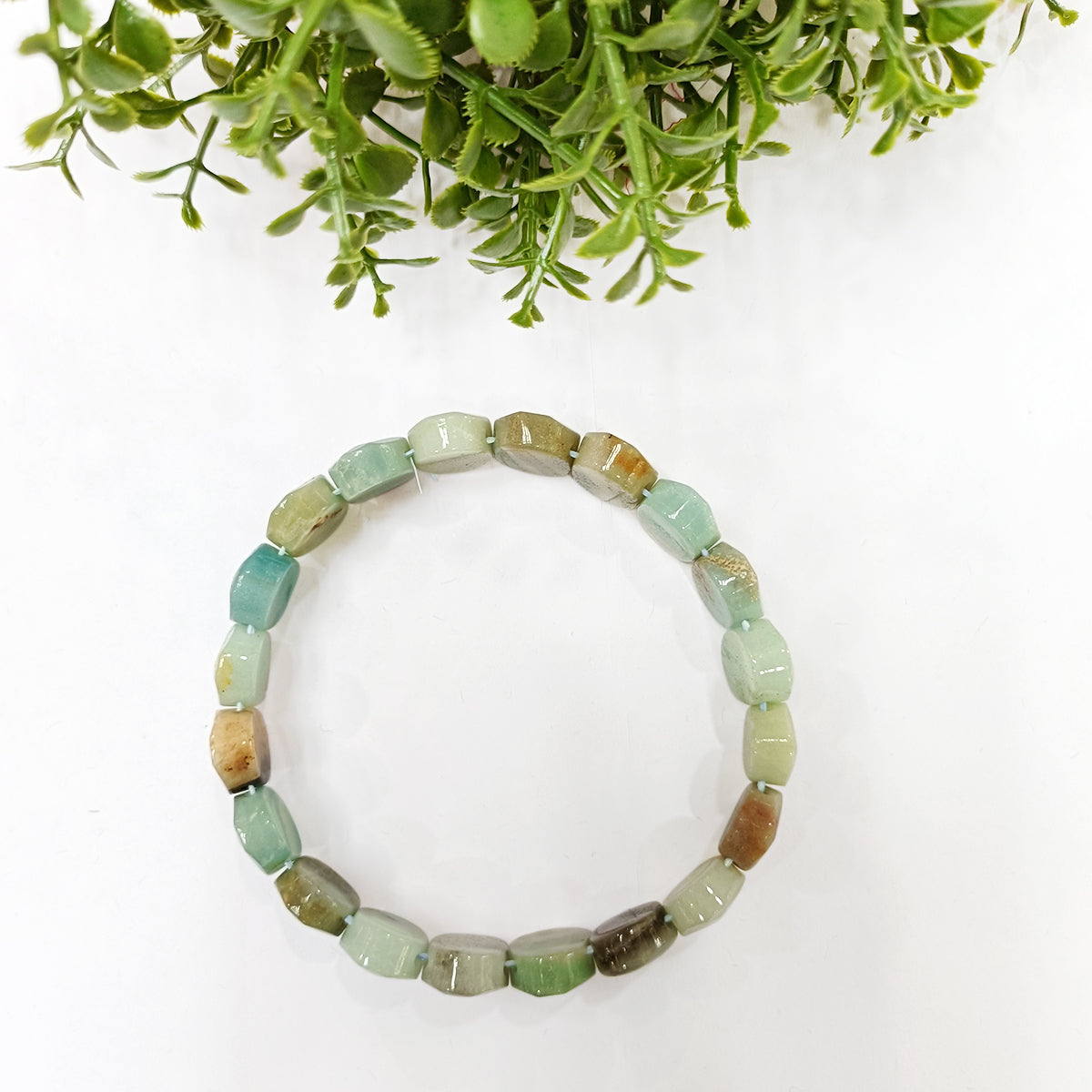 Amazonite Oval Faceted Bracelet