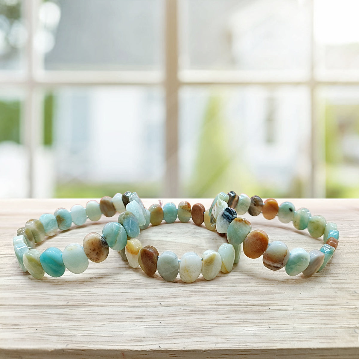 Amazonite Oval Faceted Bracelet