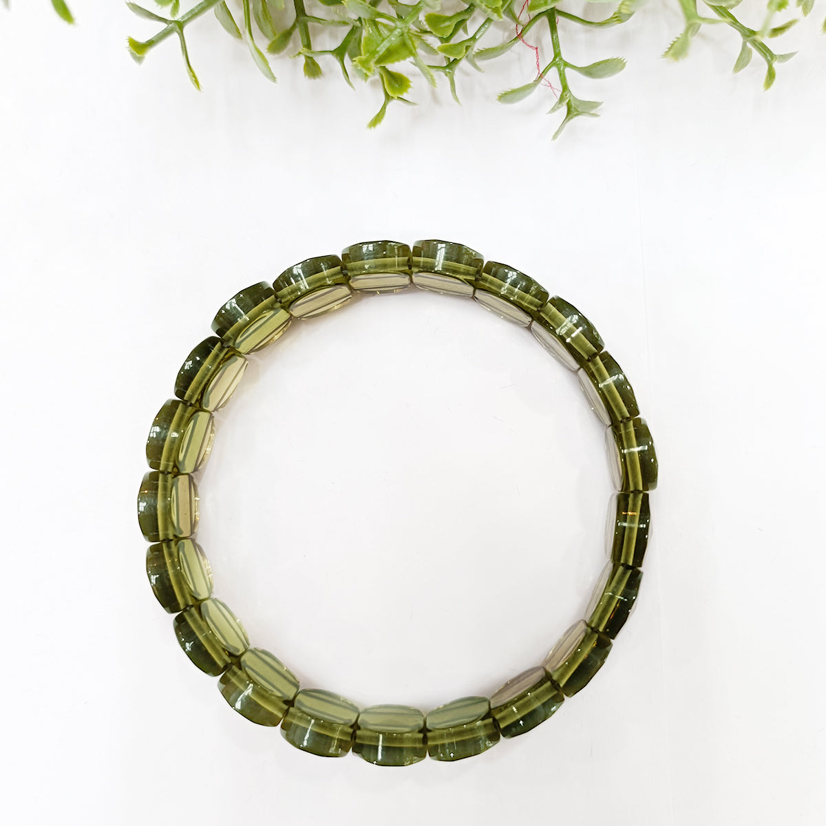 Peridot Oval Faceted Bracelet