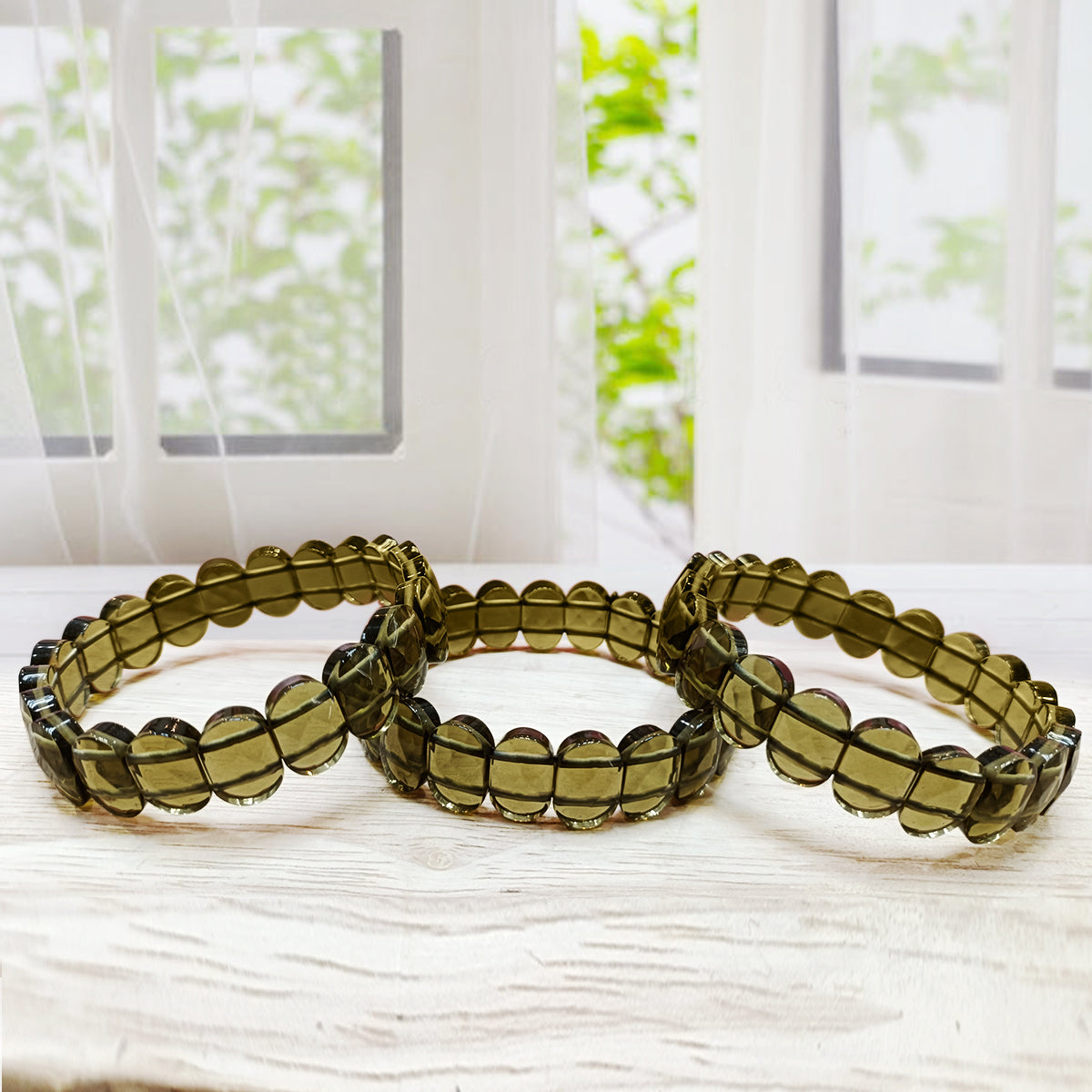 Peridot Oval Faceted Bracelet