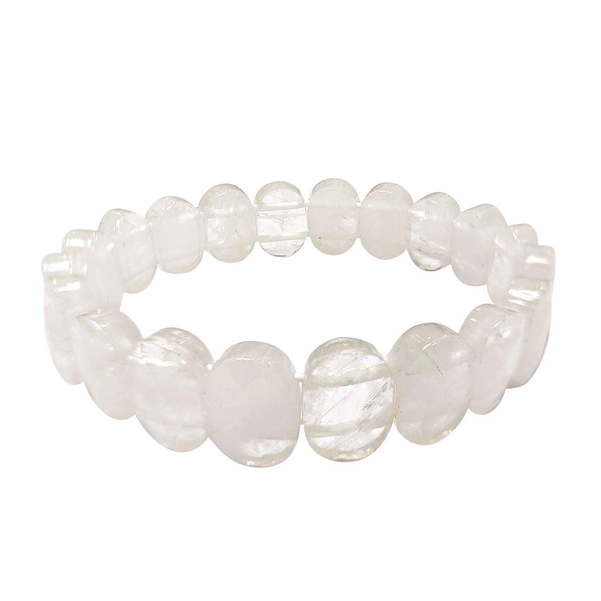 Clear Quartz Oval Faceted Bracelet