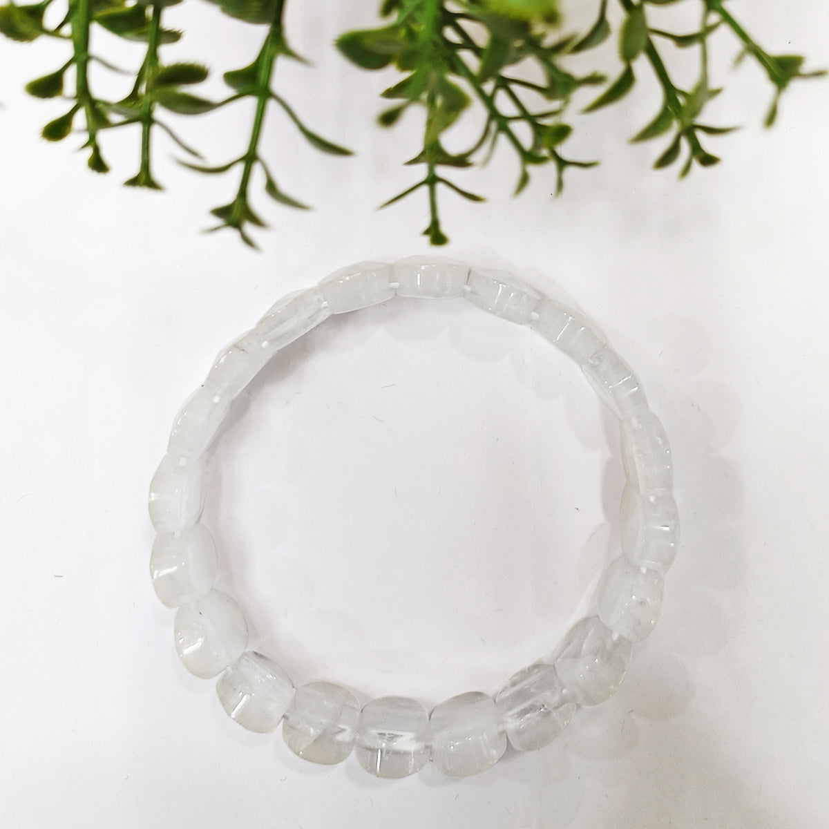 Clear Quartz Oval Faceted Bracelet