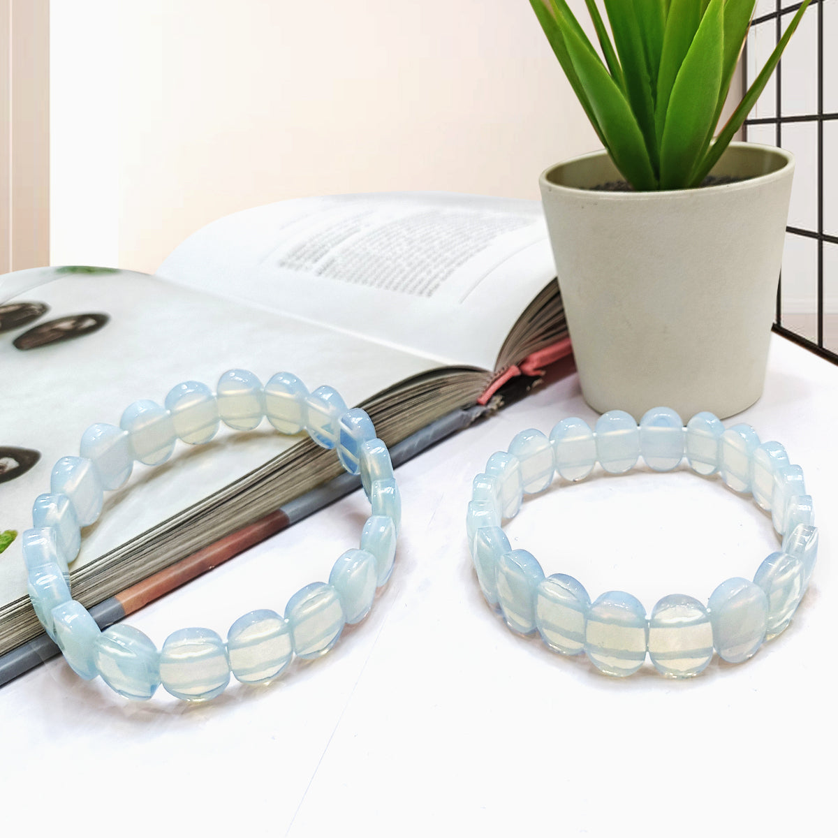 Opalite Oval Faceted Bracelet