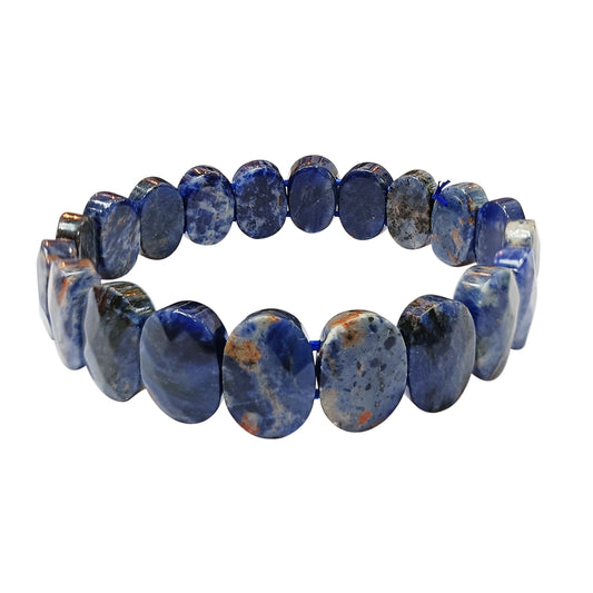 Sodalite Oval Faceted Bracelet