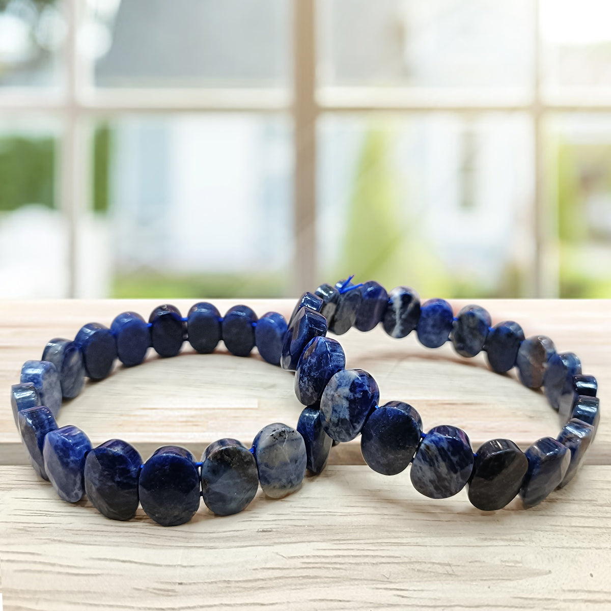 Sodalite Oval Faceted Bracelet