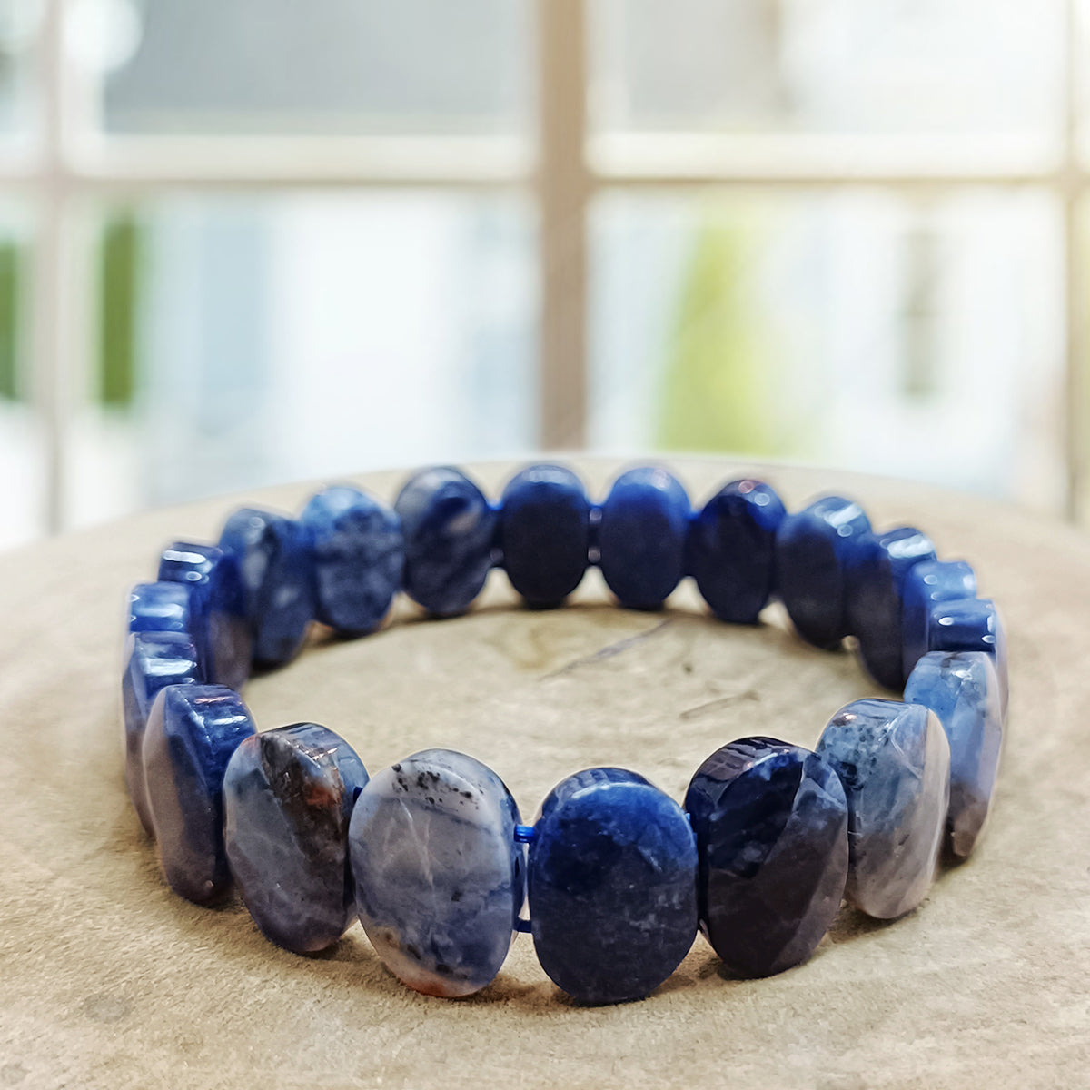 Sodalite Oval Faceted Bracelet