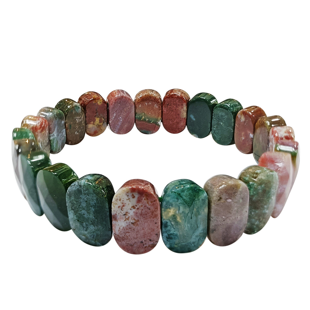 bloodstone Oval Faceted Bracelet