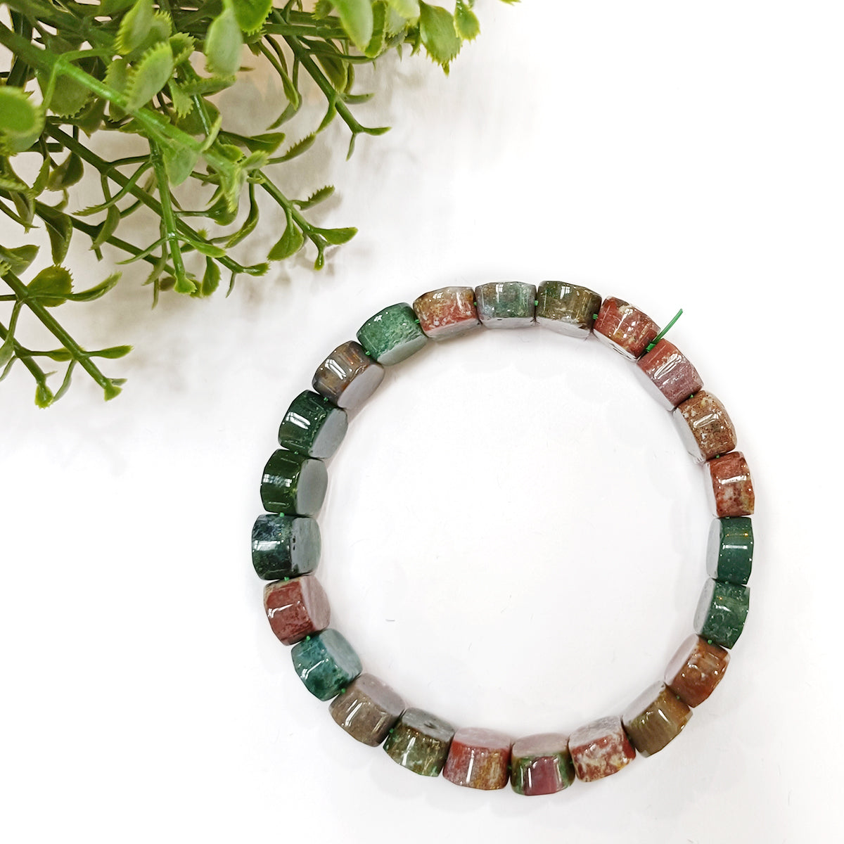 bloodstone Oval Faceted Bracelet