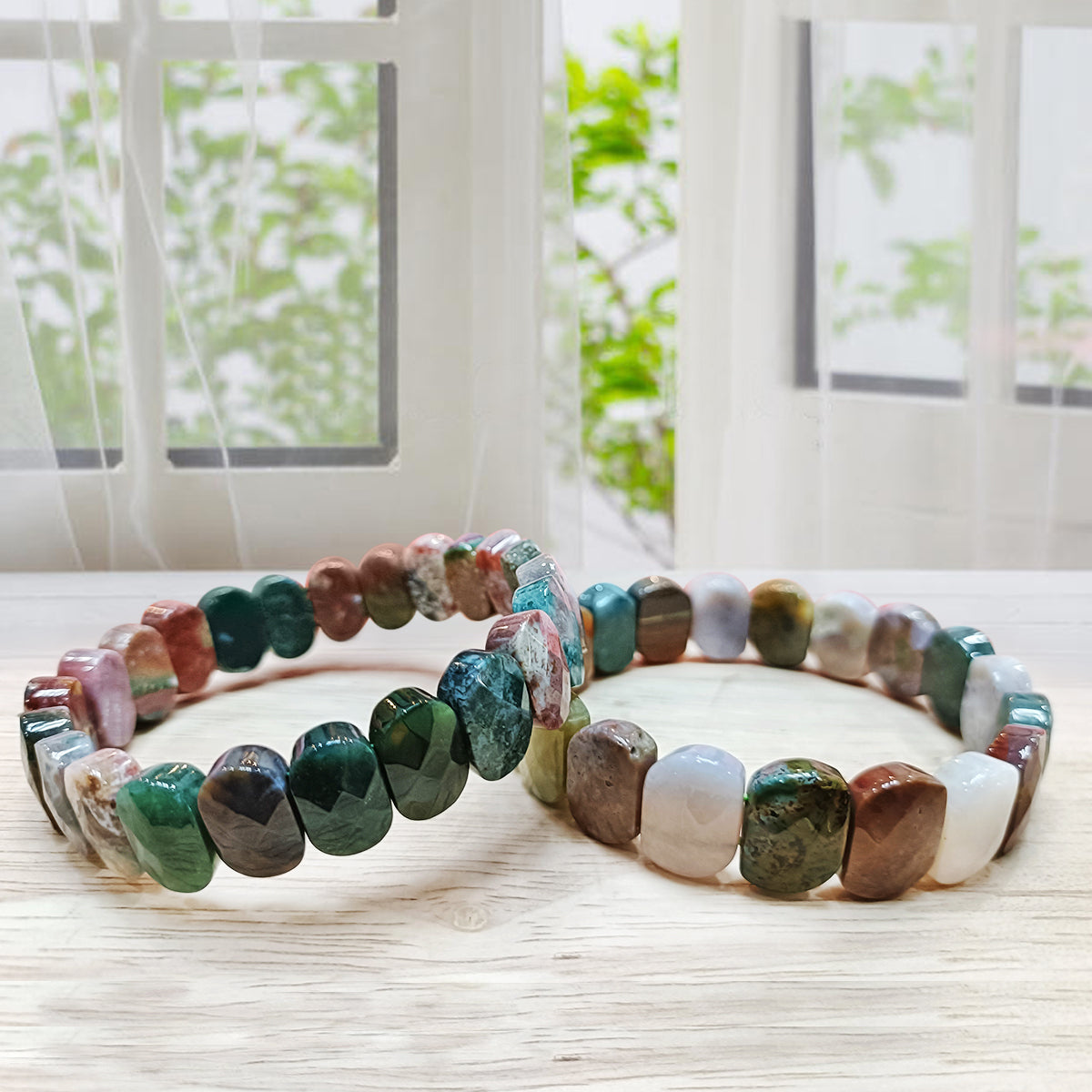 bloodstone Oval Faceted Bracelet