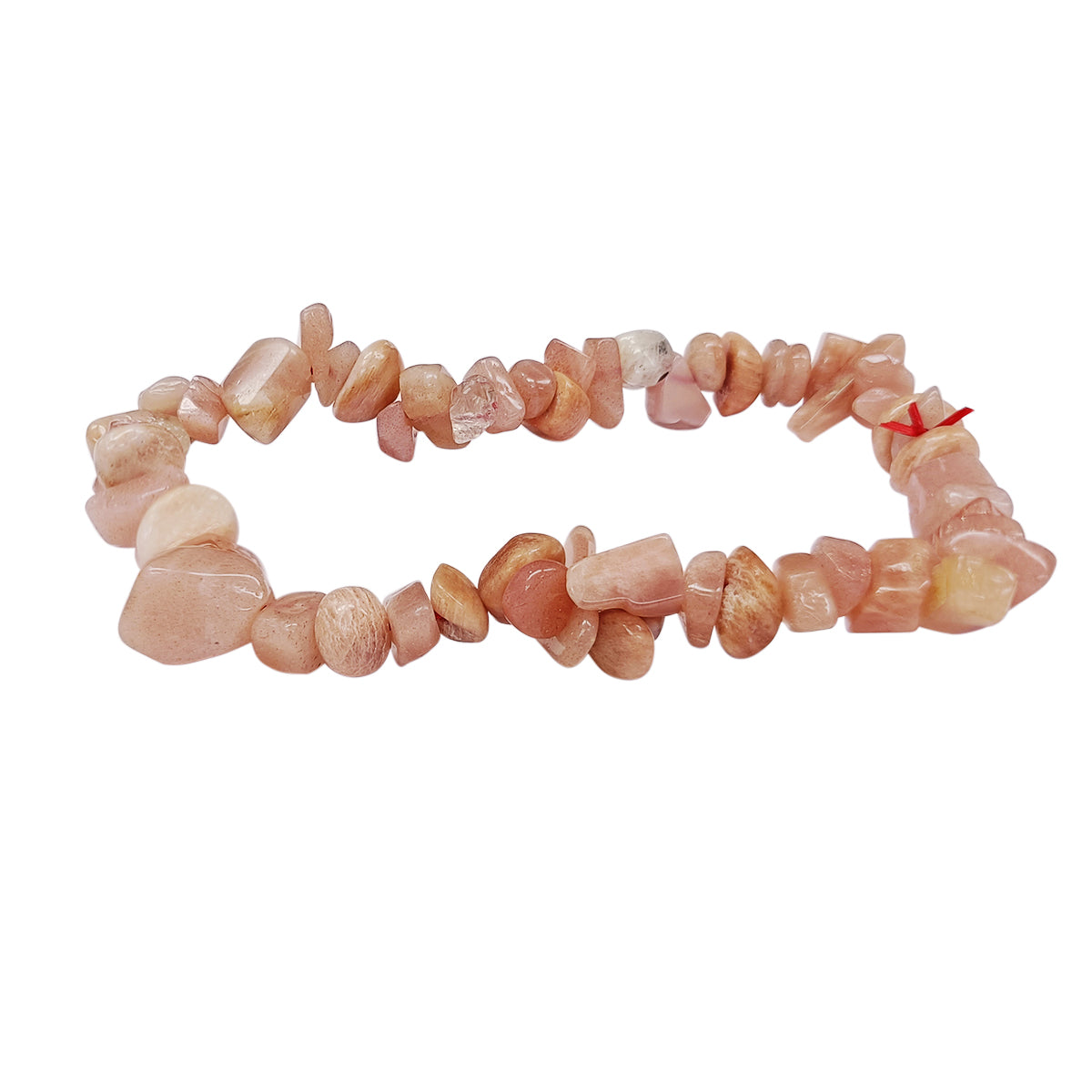 Peach Moonstone Chips Bracelet