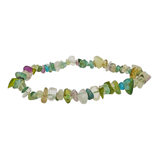 Multi Flourite Chips Bracelet