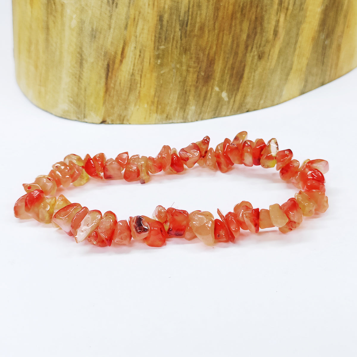 Red Carnelian Chips Bracelet