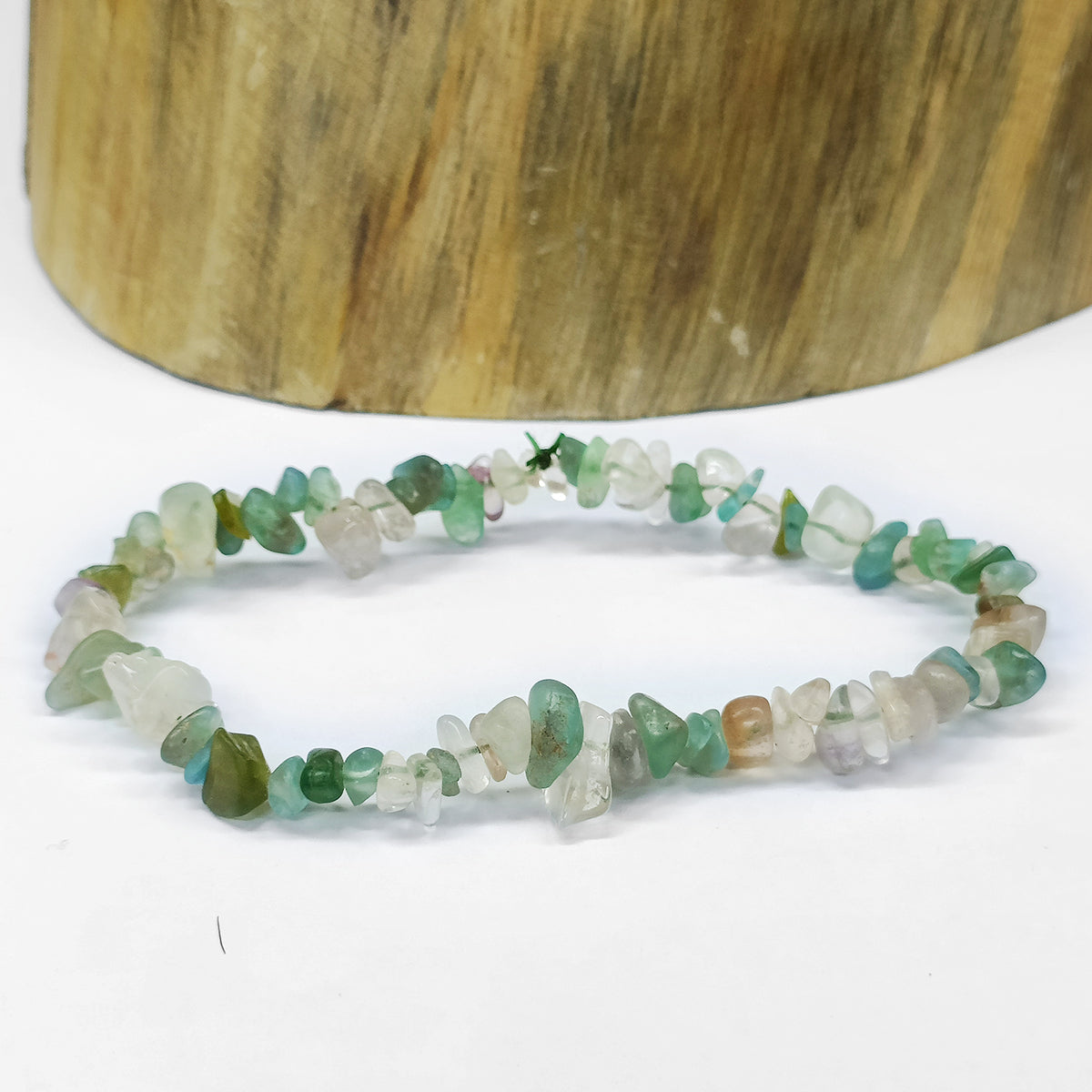 Multi Flourite Chips Bracelet