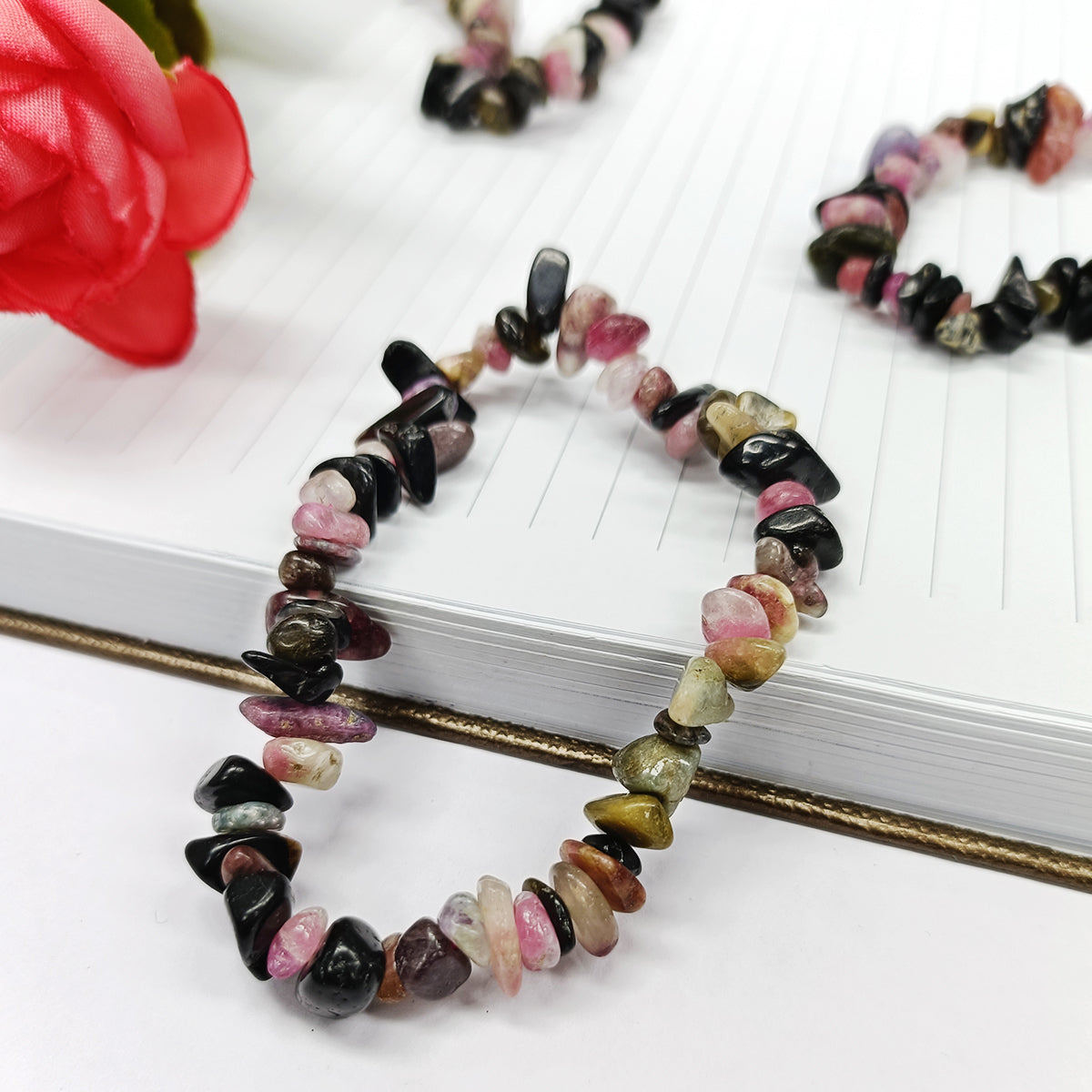 Rhodonite Chips Bracelet