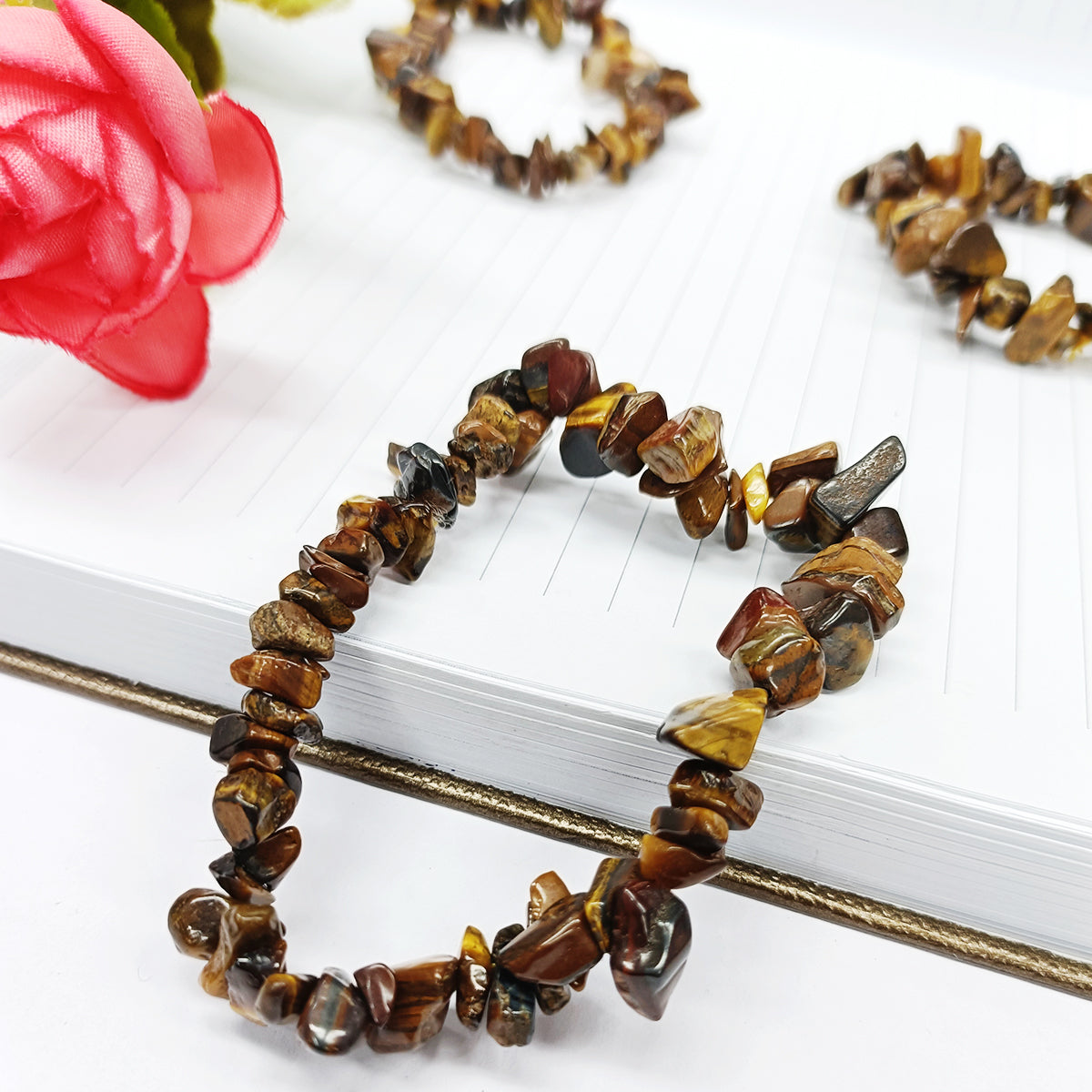 Tiger Eye Chips Bracelet