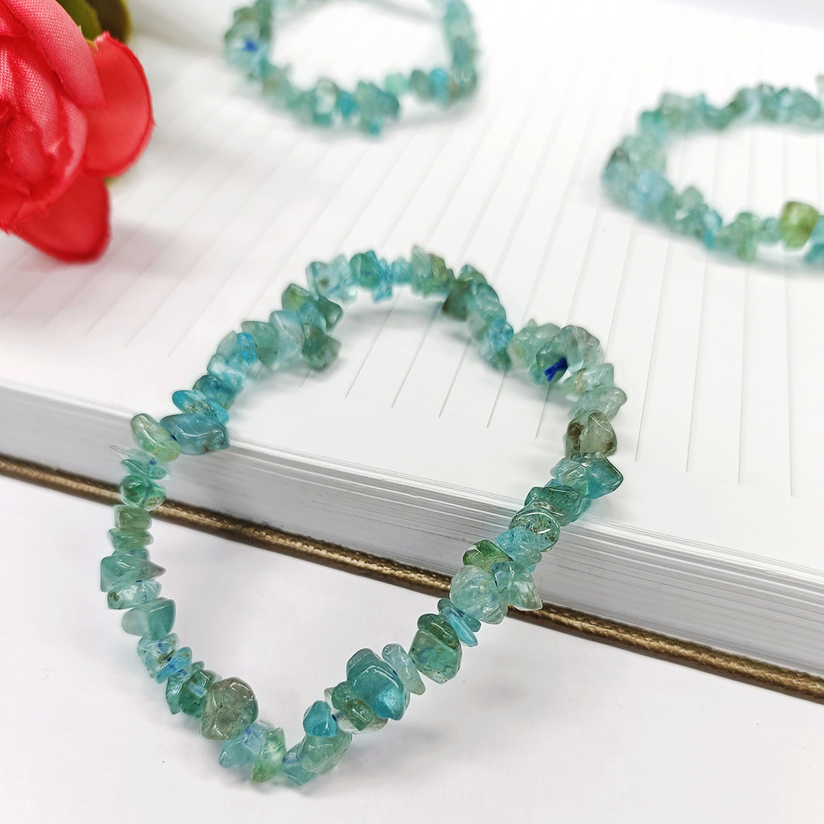 Blue Apatite Chips Bracelet