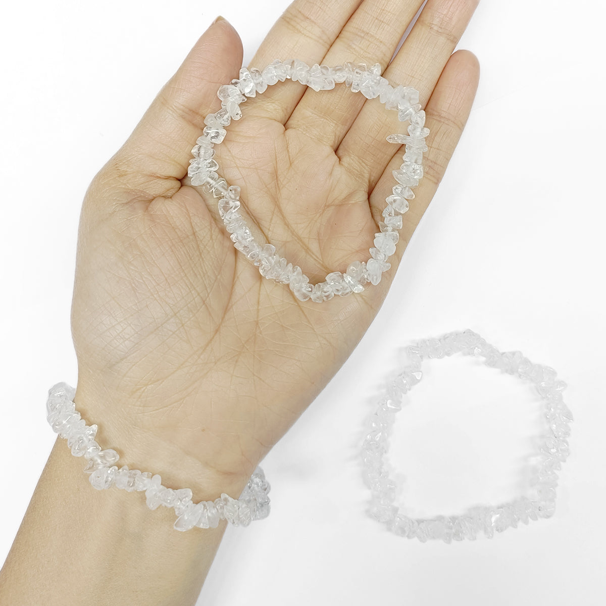 Clear Quartz Chips Bracelet