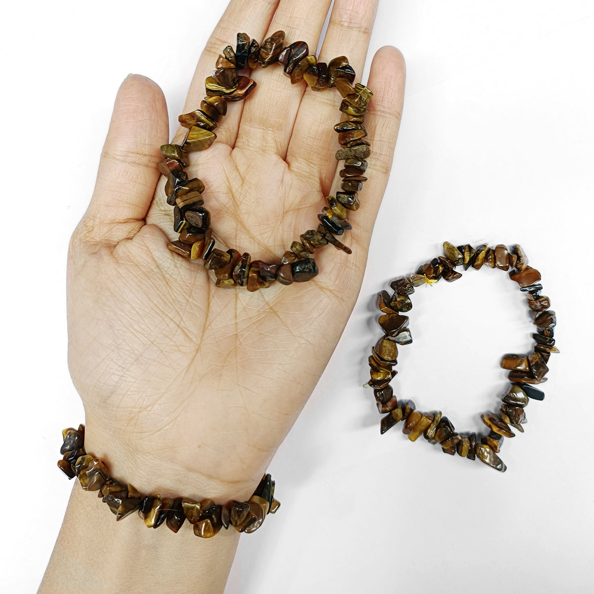 Tiger Eye Chips Bracelet