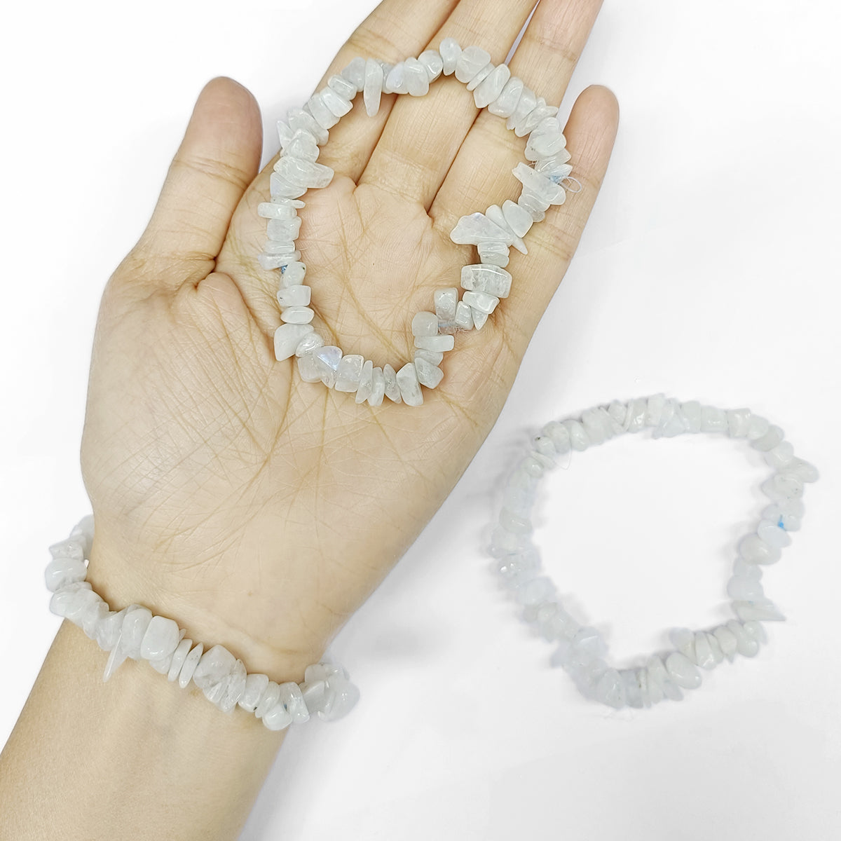 Moonstone Chips Bracelet