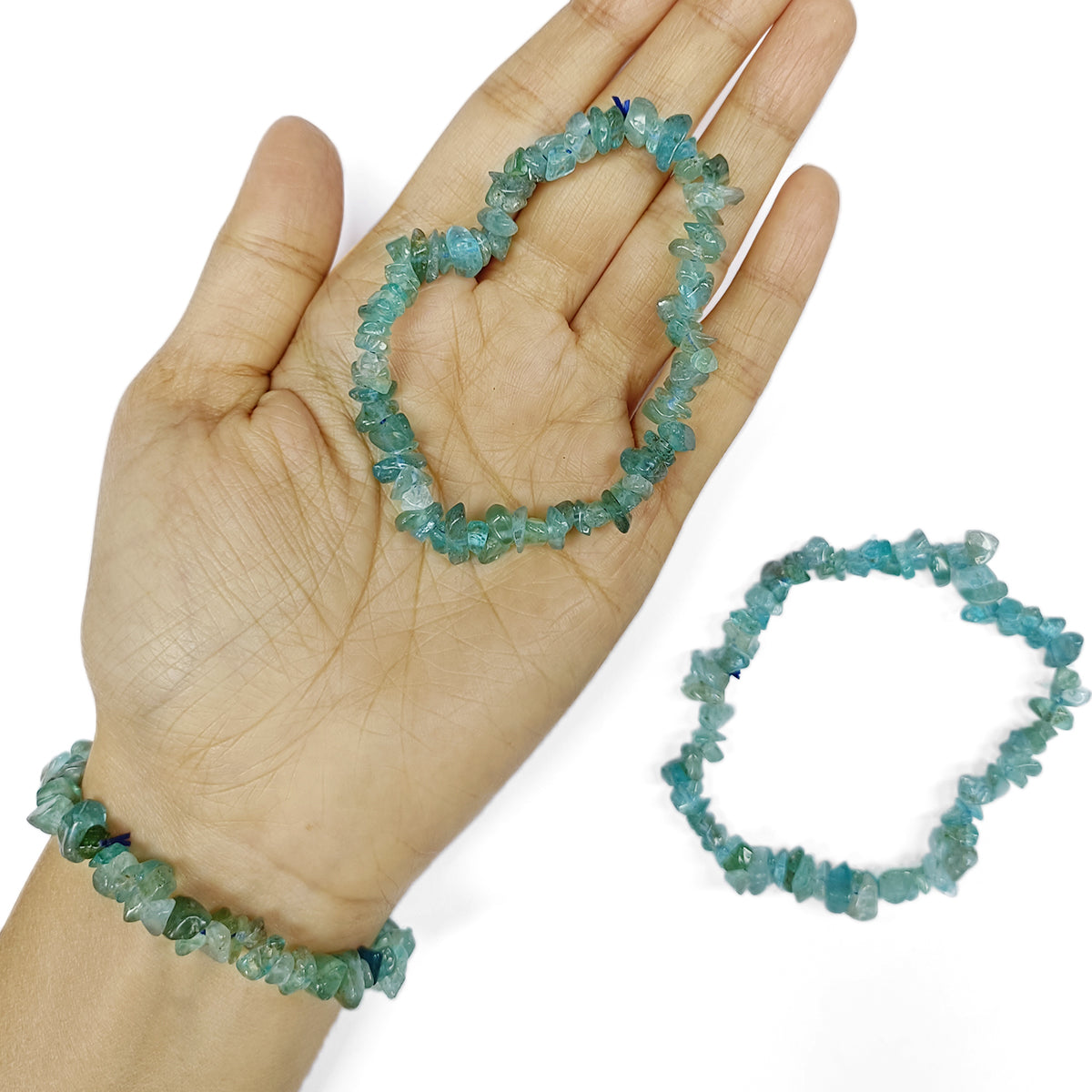 Blue Apatite Chips Bracelet