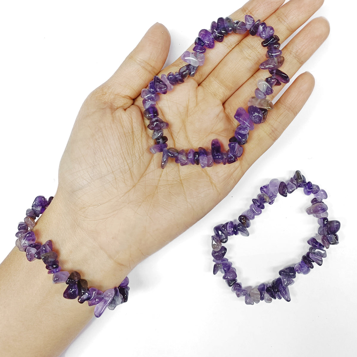 Amethyts Chips Bracelet