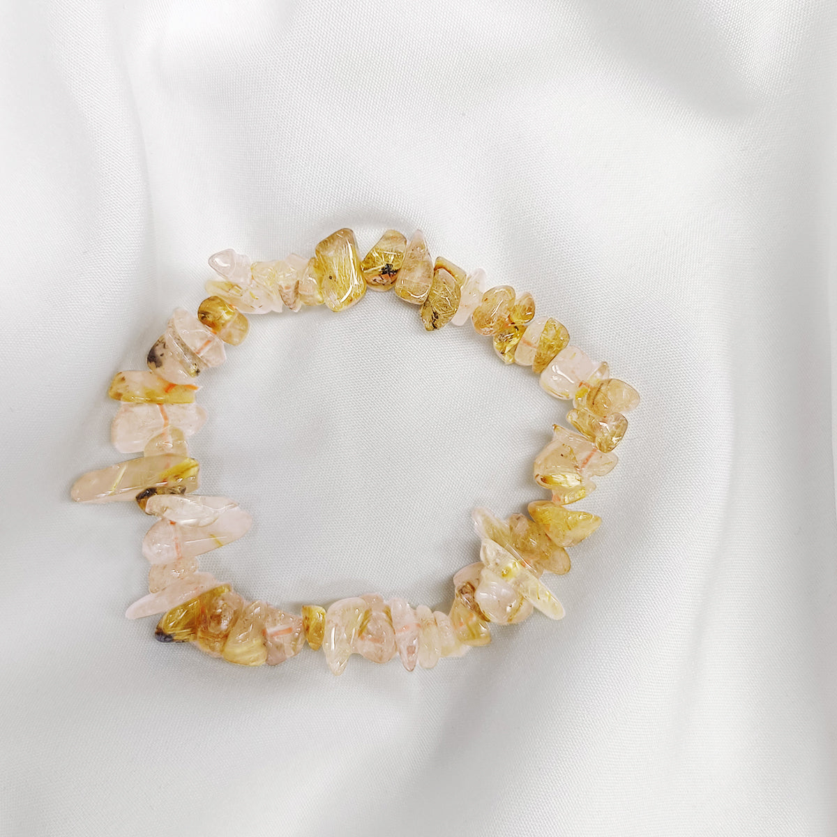 Golden Rutaile Chips Bracelet