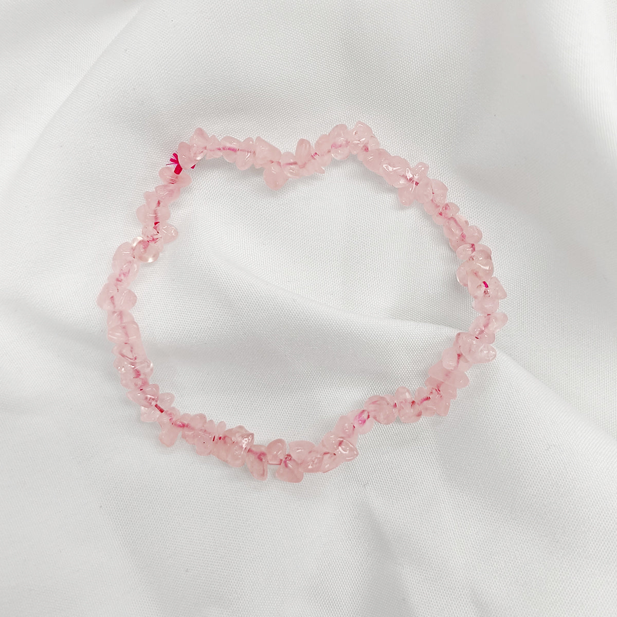 Rose Quartz Chips Bracelet