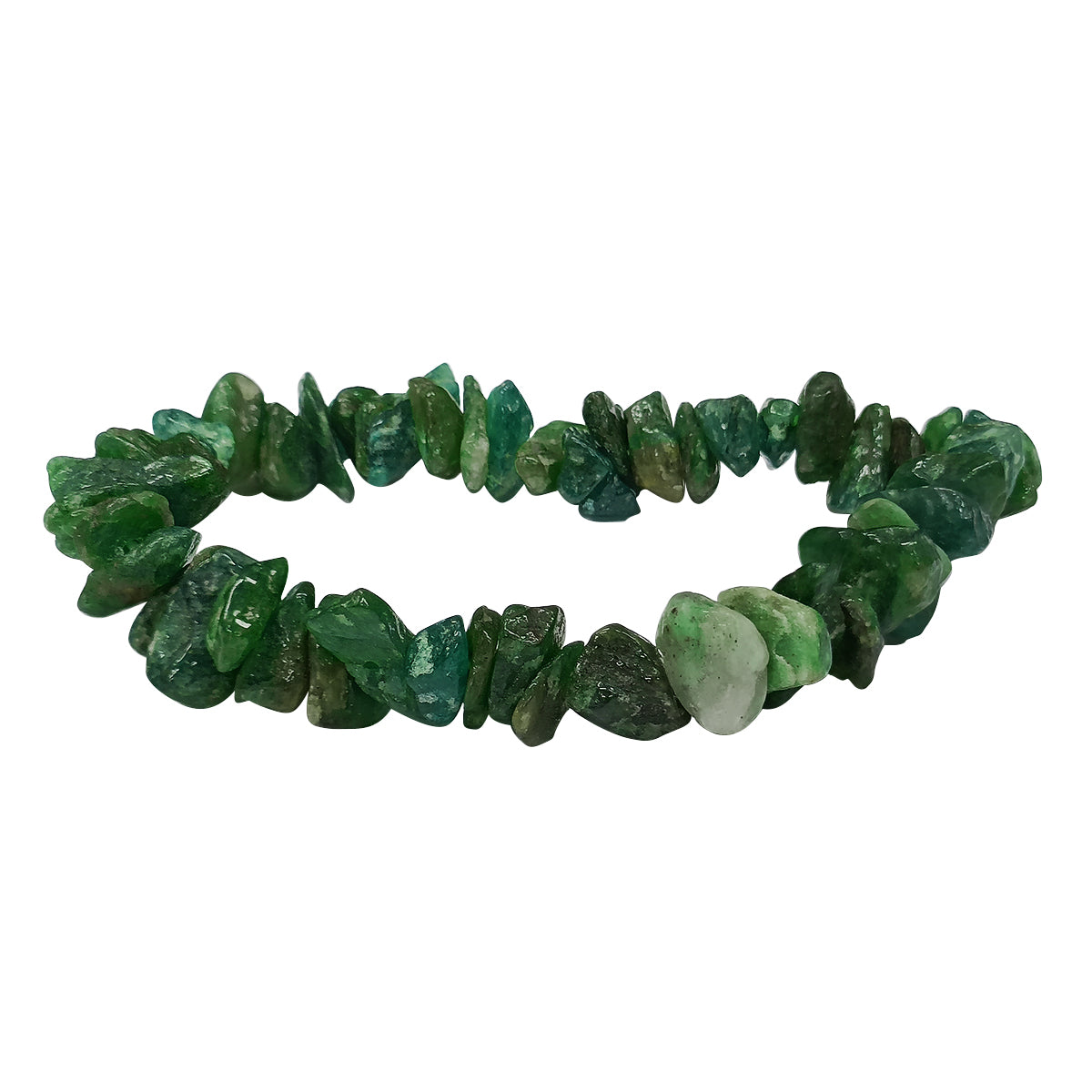 Green Jade Chips Bracelet