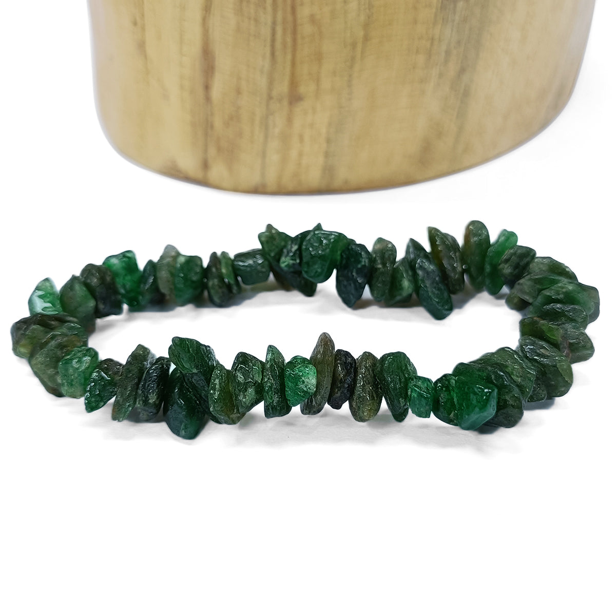 Green Jade Chips Bracelet