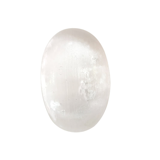 Selenite Plam Stone