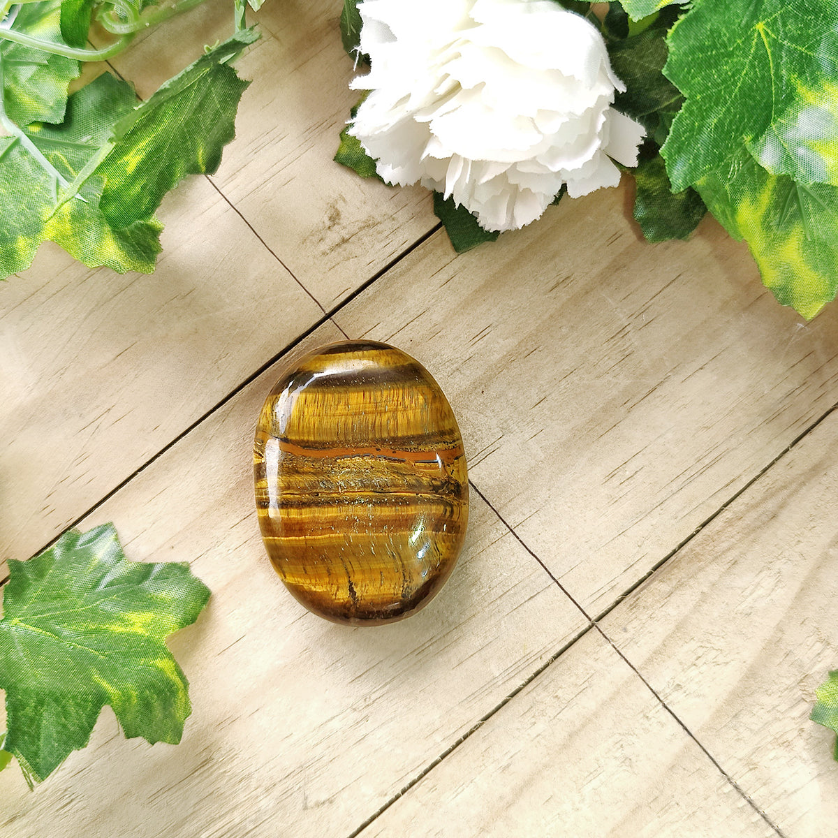 Tiger Eye Plam Stone