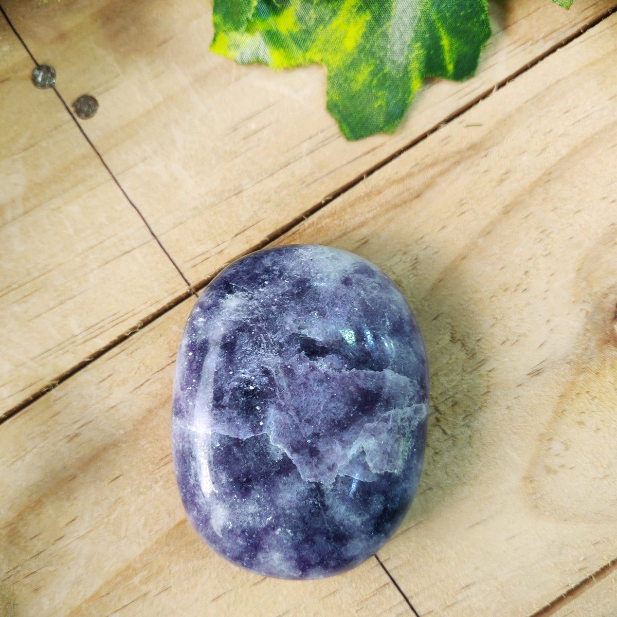 Lepidolite Plam Stone