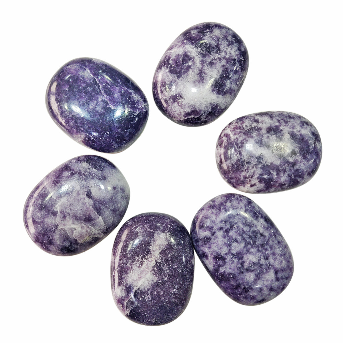 Lepidolite Plam Stone