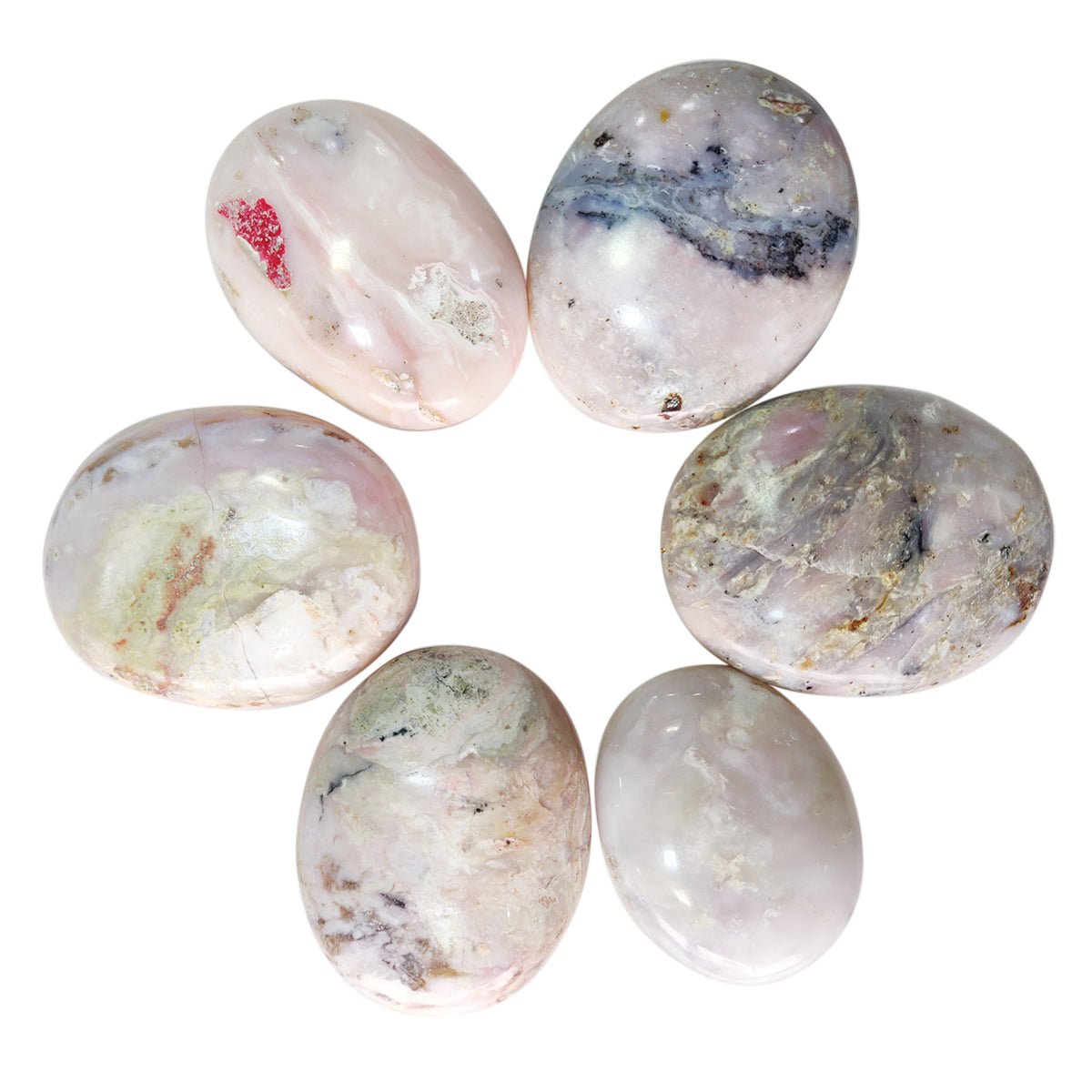 Pink Opal Palm Stone