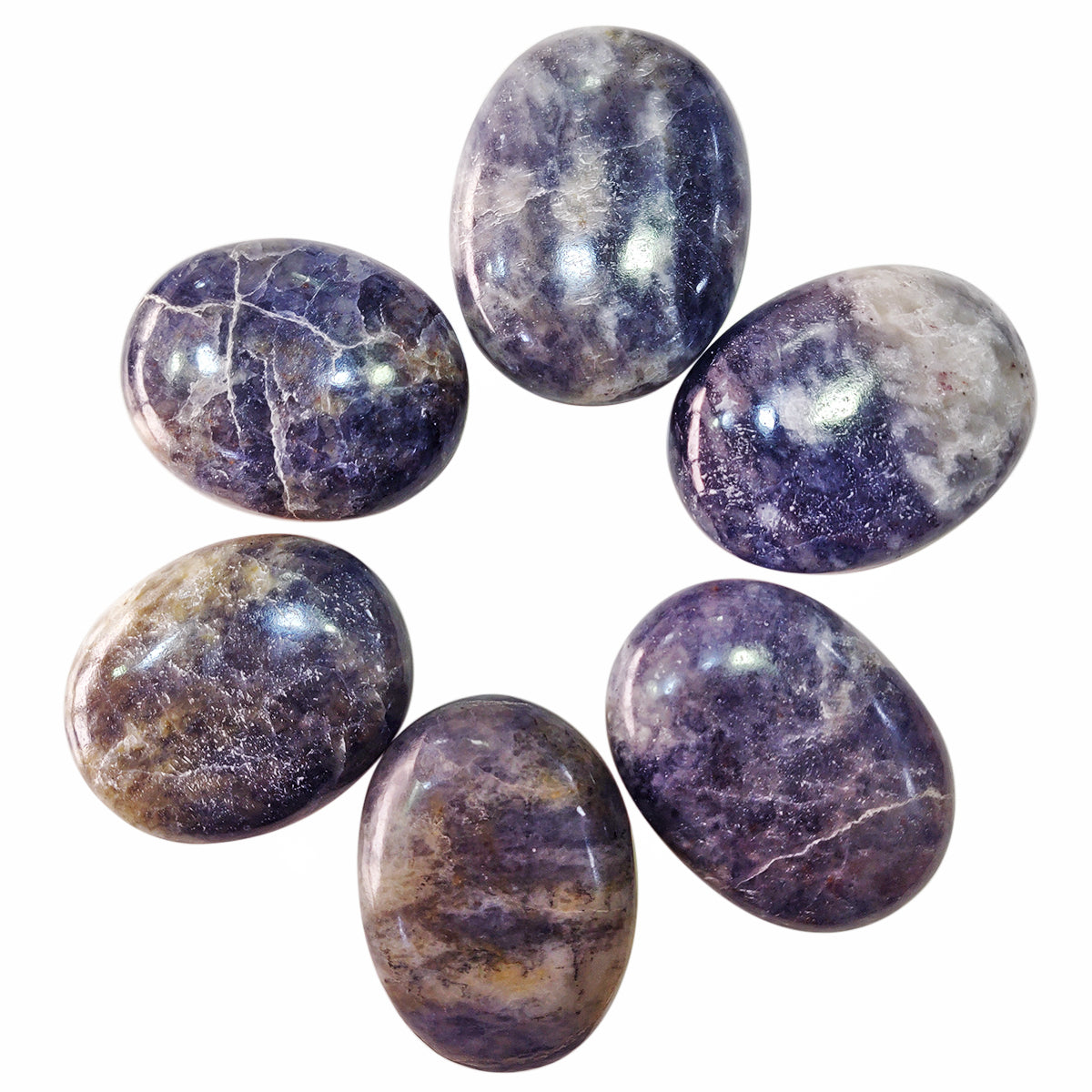 Iolite Plam Stone