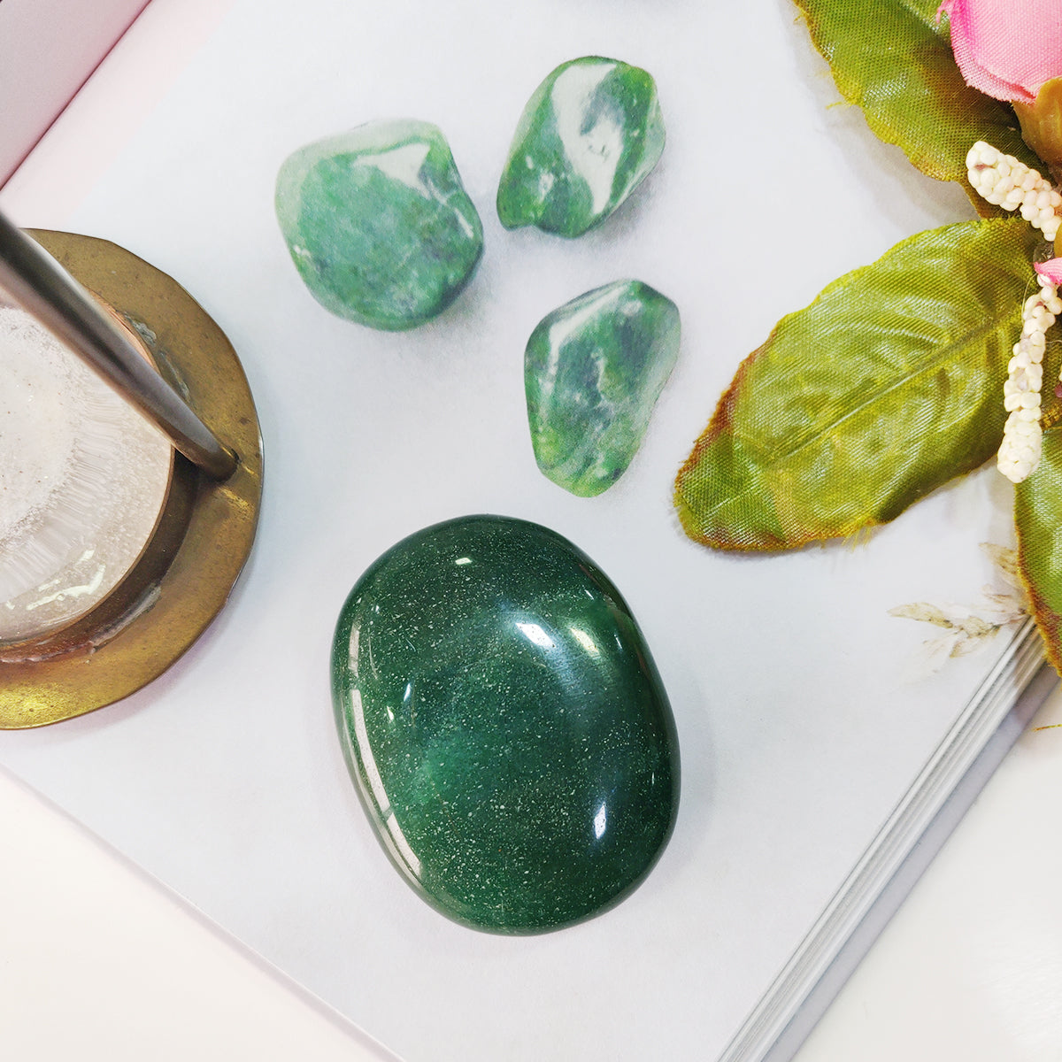 Green Jade Palm Stone