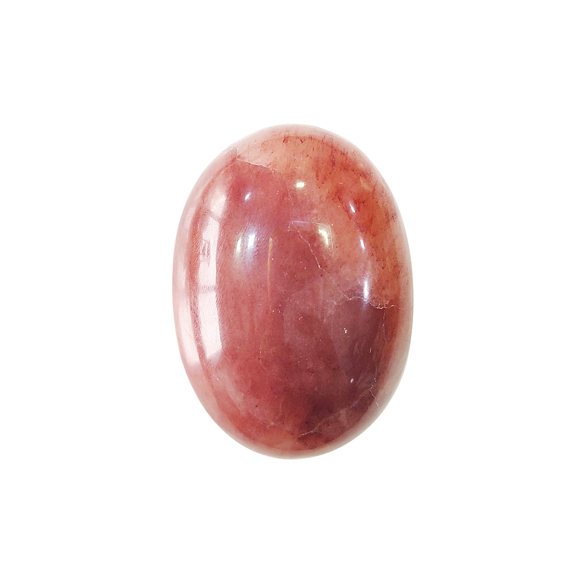 Strawberay Quartz Plam Stone